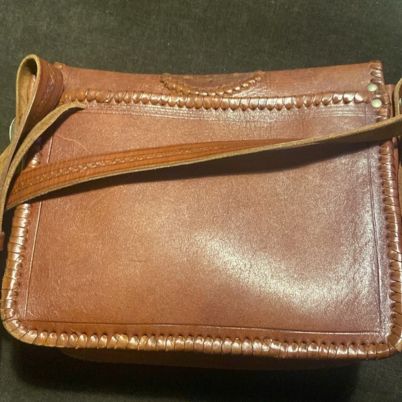 Vintage handmade western style leather handbag - Picture 6 of 6